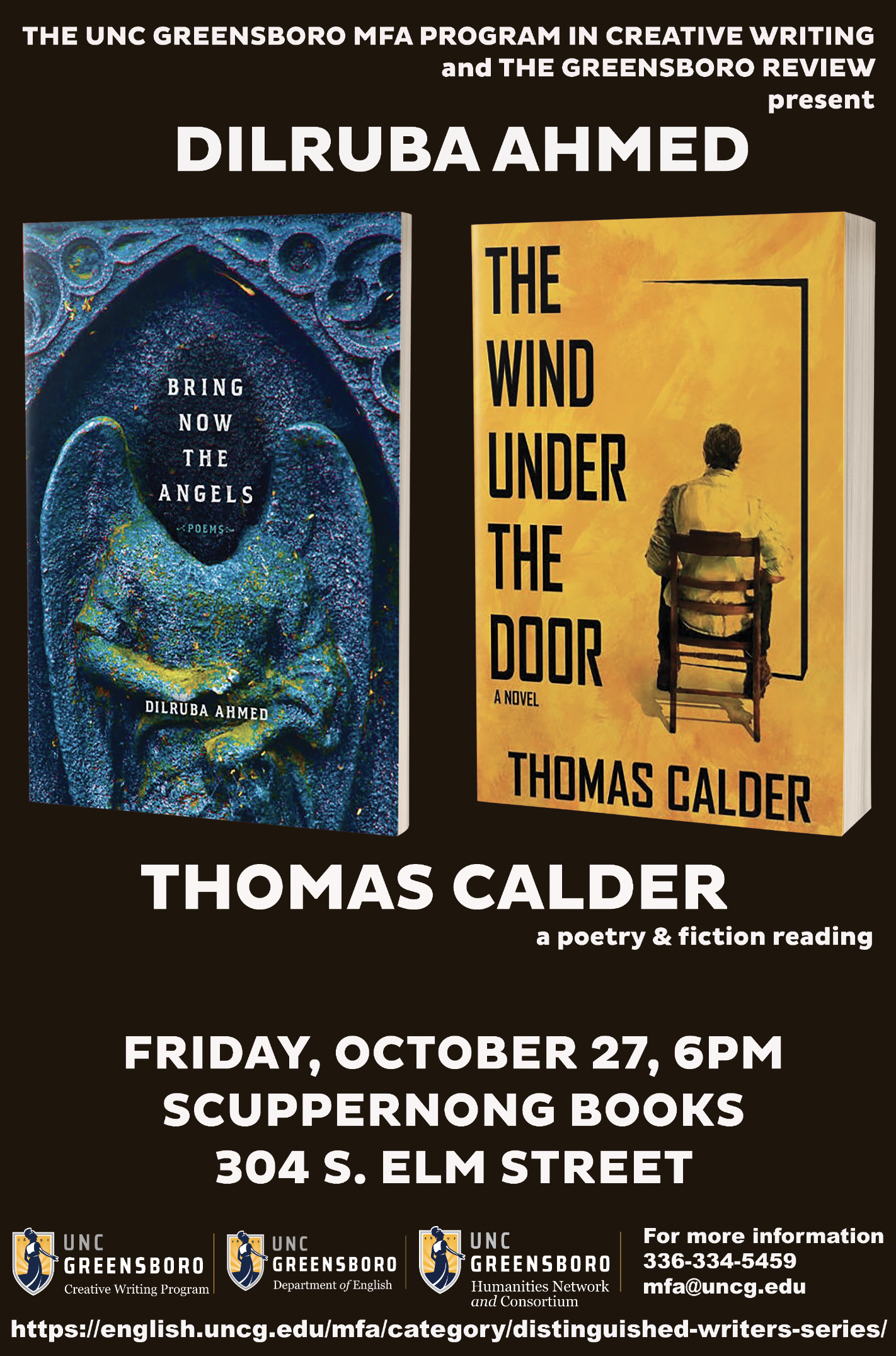 Dilruba Ahmed - Thomas Calder Reading Poster