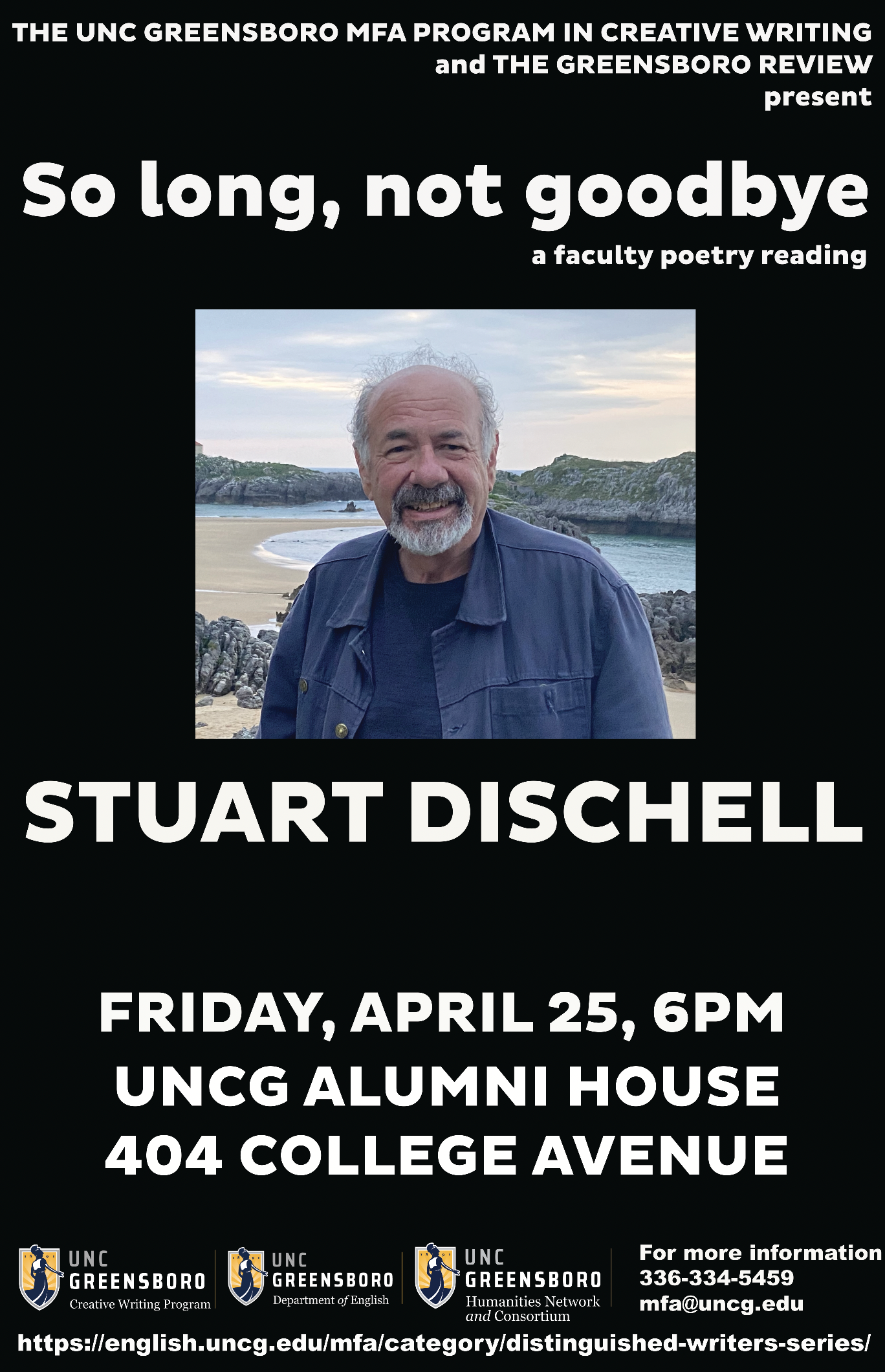 Stuart Dischell Reading Poster