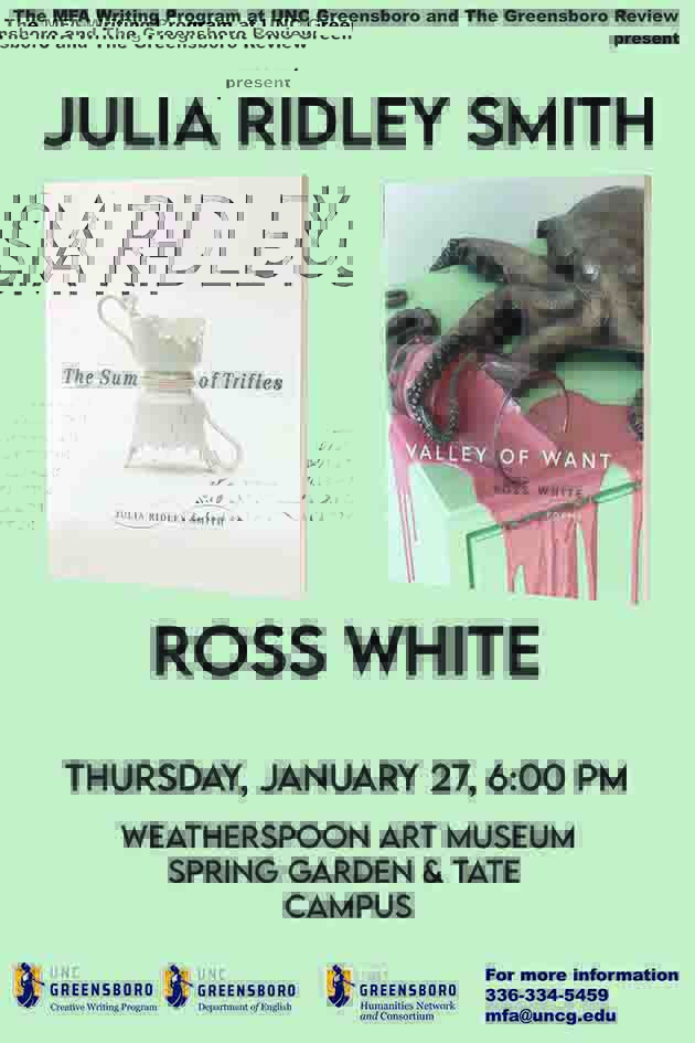 Julia Ridley Smith - Ross White Reading Poster
