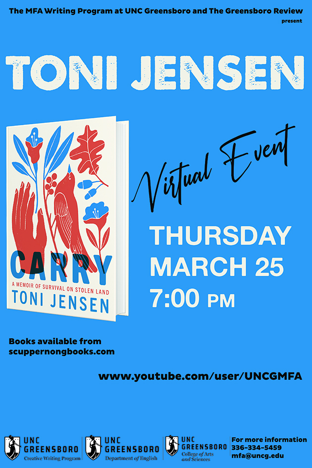 Toni Jensen Reading Poster
