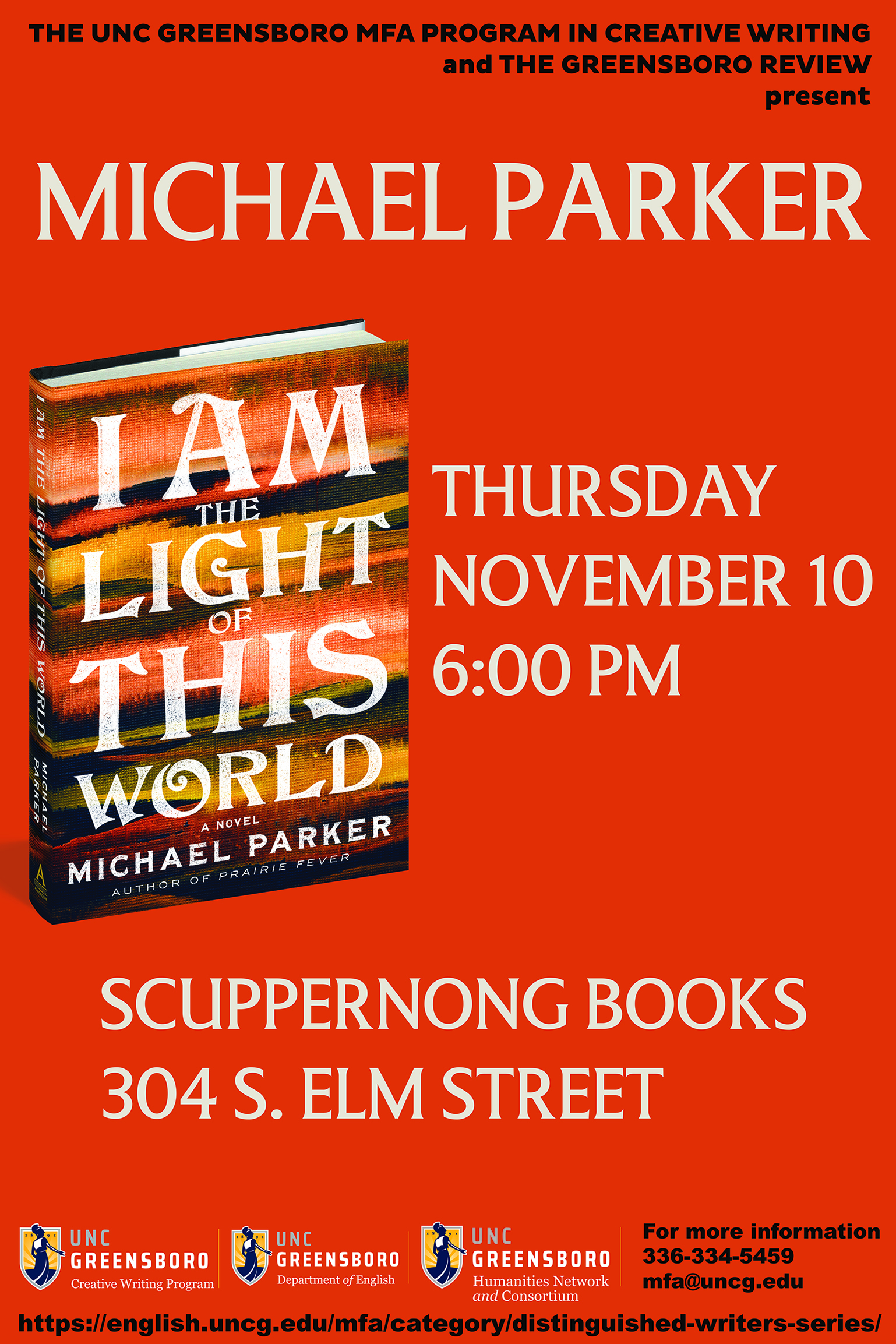 Michael Parker Reading Poster