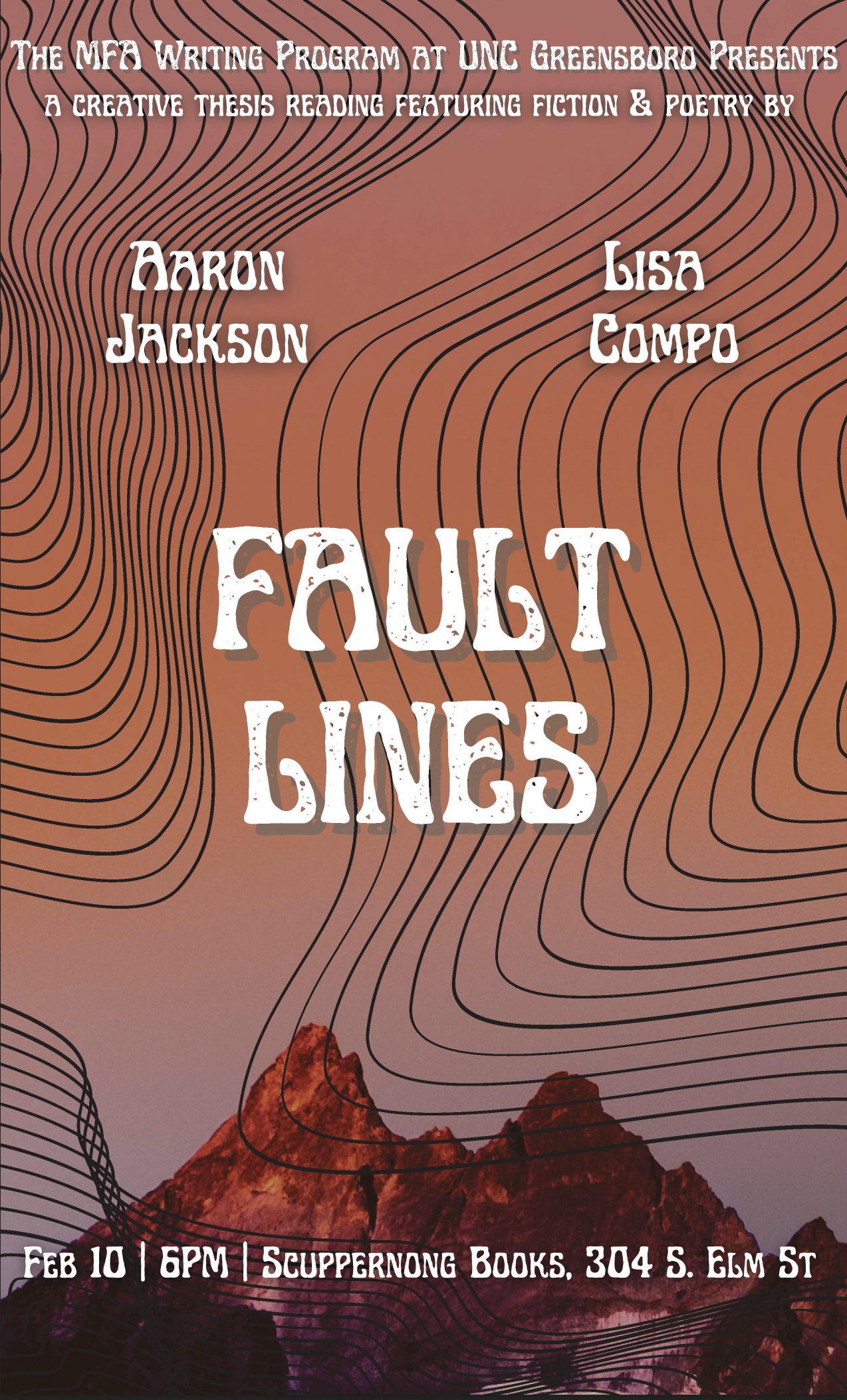 Lisa Compo - Aaron Jackson Reading Poster