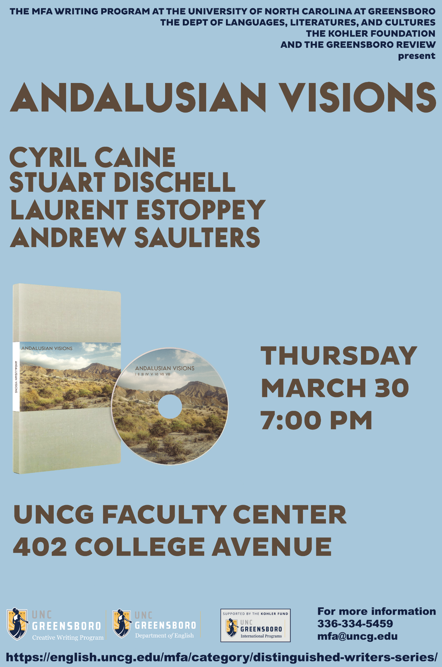 Stuart Dischell Reading Poster