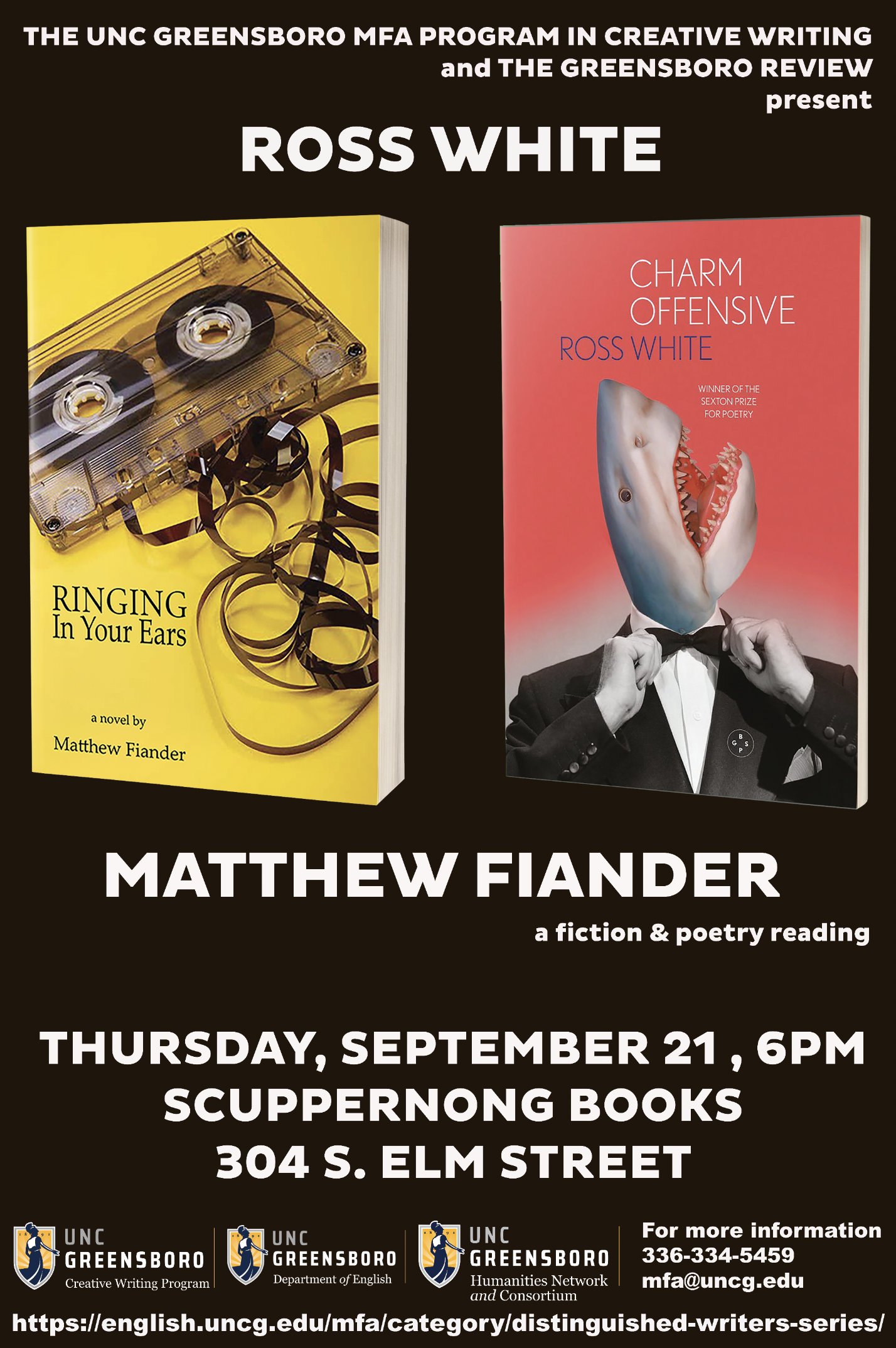 Matthew Fiander Ross White Reading Poster