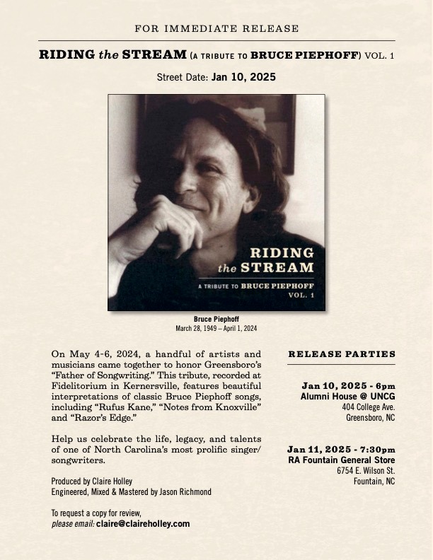 Riding the Stream: A Tribute to Bruce Piephoff v.1