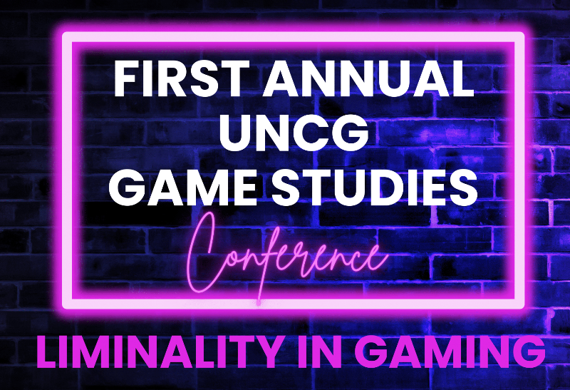 poster for the first annual uncg game studies conference
