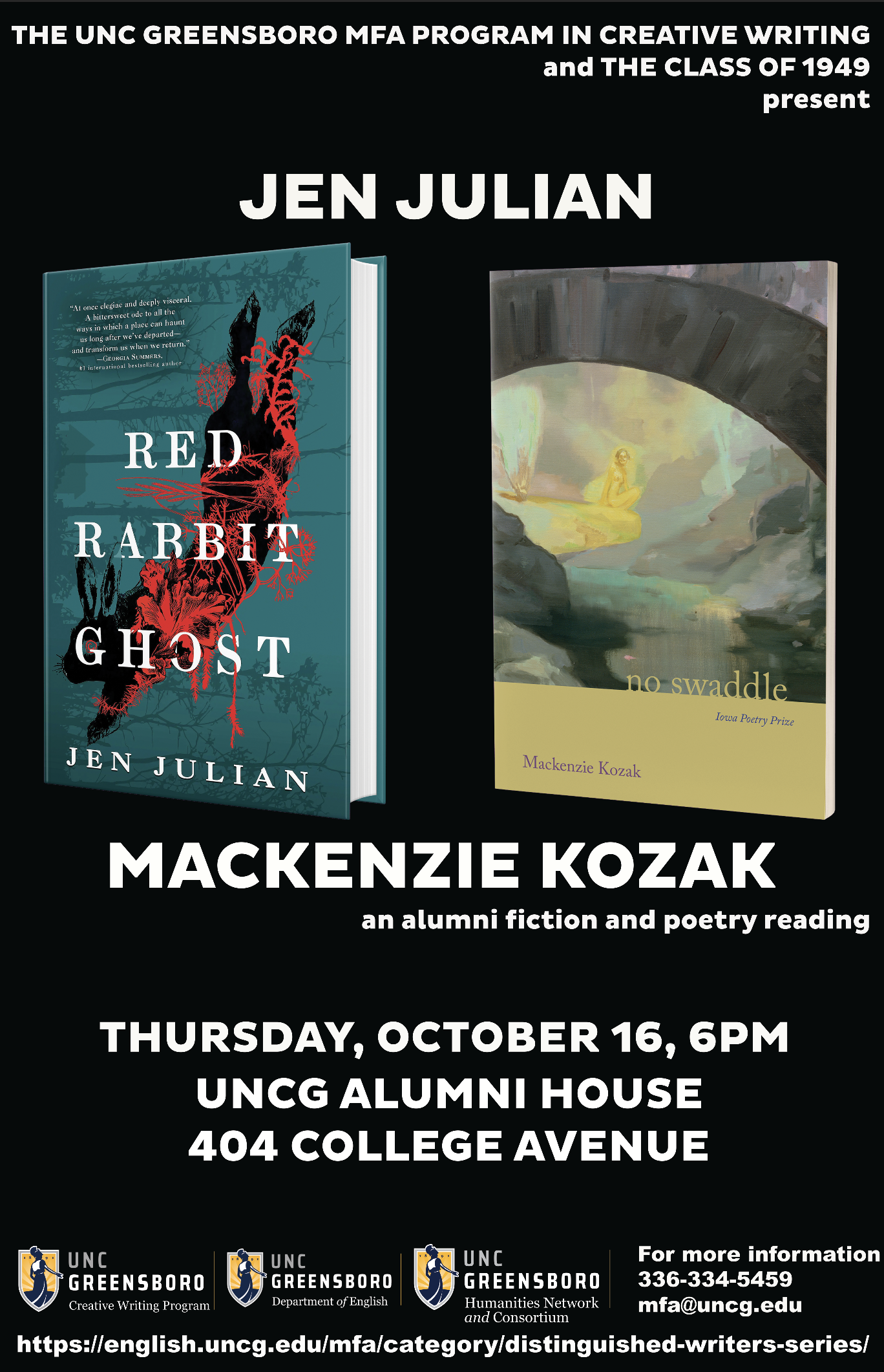 Jen Julian Mackenzie Kozak Reading Poster