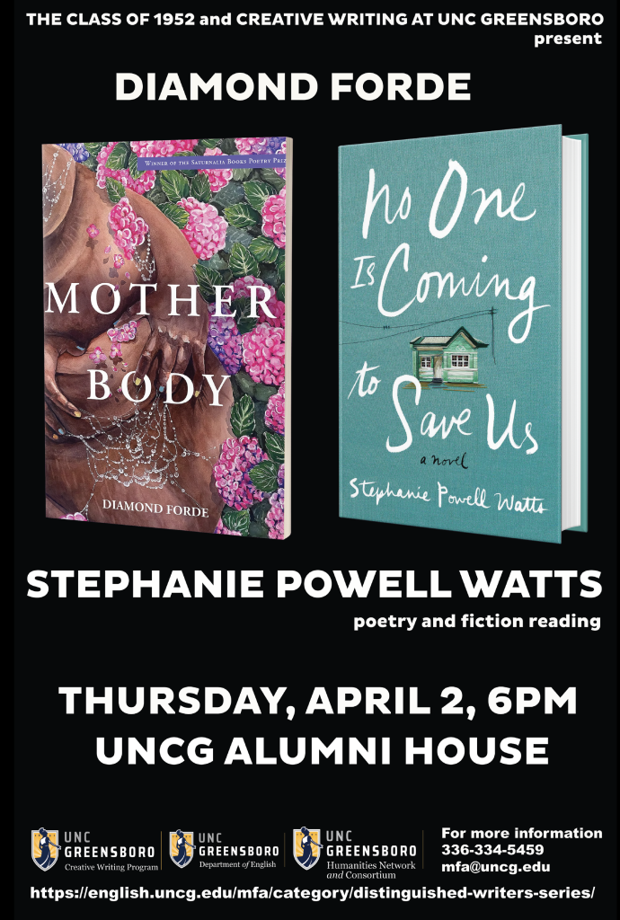 Diamond Forde and Stephanie Powell Watts Reading Poster