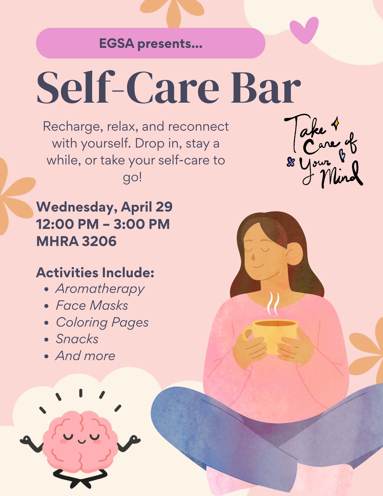 Self-Care Bar April 29th MHRA 3206
