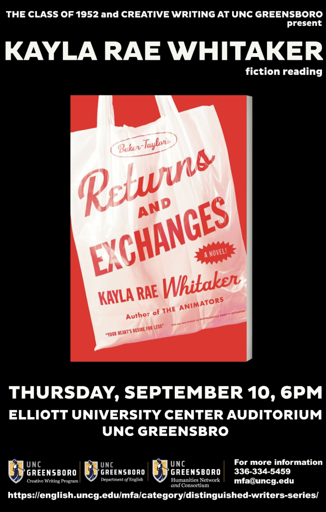 Kayla Rae Whitaker Reading Poster
